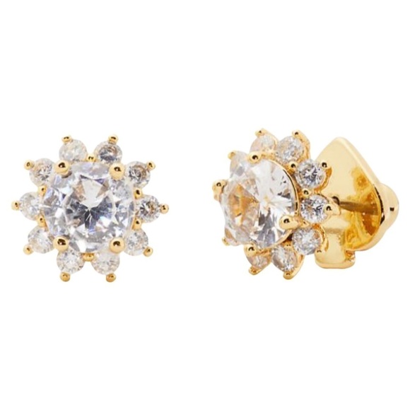 KATE SPADE • Crystal Clear Sunny Halo Crystal Earrings - Picture 1 of 4